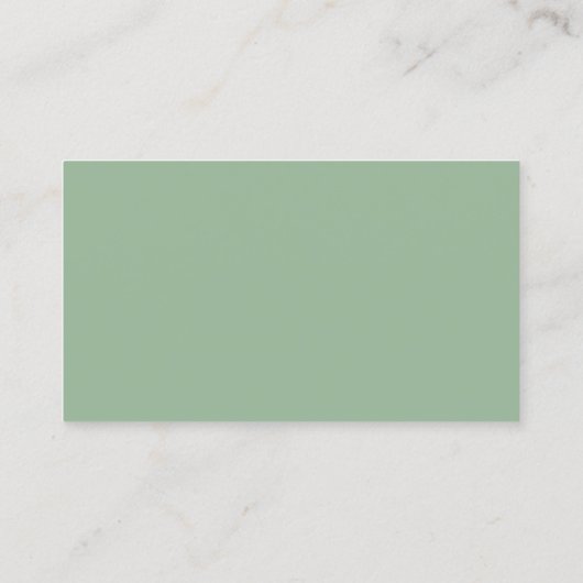 Carte De Visite Emerald Greenery Mariage Website Details Card (Dos)