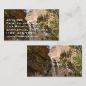 Carte De Visite Emerald Pool Falls I du parc national Zion (Devant / Derrière)