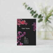 Carte De Visite Émeraude de MONOGRAMME MAGIC SWIRL (Debout devant)