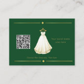 Carte de visite émeraude vert émeraude (Dos)