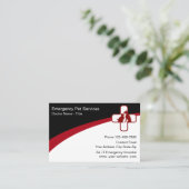 Carte De Visite Emergency Medical Pet Services (Debout devant)