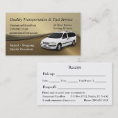 Carte De Visite Emmanuel Excellent service de taxi (Devant / Derrière)