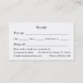 Carte De Visite Emmanuel Excellent service de taxi (Dos)