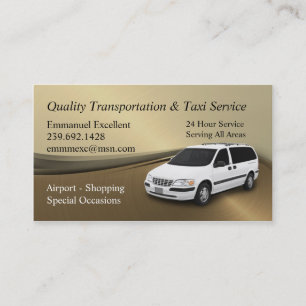 Carte De Visite Emmanuel Excellent service de taxi
