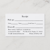 Carte De Visite Emmanuel Excellent service de taxi (Dos)