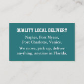 Carte De Visite Emmanuel Moving Company (Dos)