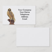 Carte De Visite Empaillage d'un hibou (Devant / Derrière)