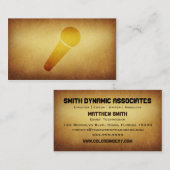 Carte de visite empaqueté de chanteur de (Devant / Derrière)