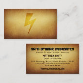 Carte de visite empaqueté de foudre d'archives (Devant / Derrière)