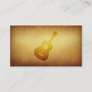 Carte de visite empaqueté de musicien de guitare