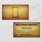 Carte de visite empaqueté de photographe de film (Devant / Derrière)