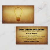 Carte de visite empaqueté d'idées d'archives (Devant / Derrière)