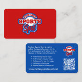 Carte De Visite Emplacement sportif Imaginaire (Devant / Derrière)