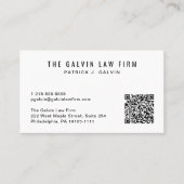 Carte De Visite Employé de l'entreprise de code QR professionnel (Devant)