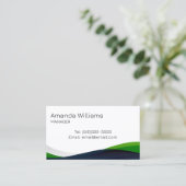 Carte De Visite Employé moderne de l'escadre verte (Debout devant)