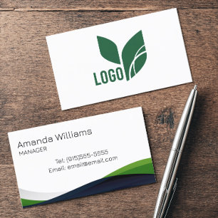 Carte De Visite Employé moderne de l'escadre verte