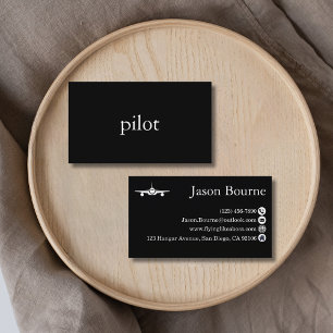 Carte De Visite Employé professionnel d'une compagnie aérienne en