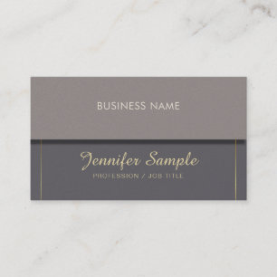 Carte De Visite Employeur Consultant Professionnel Plain Luxe Chic