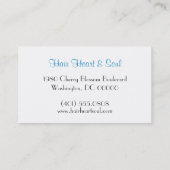 Carte De Visite empreinte de léopard (Dos)