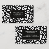 Carte De Visite Empreinte de léopard (Devant / Derrière)