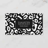 Carte De Visite Empreinte de léopard (Devant)