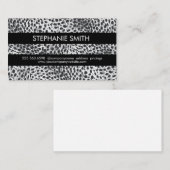 Carte De Visite Empreinte de léopard (Devant / Derrière)
