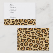 Carte De Visite Empreinte de léopard cool Cadeaux Motifs pour elle (Devant / Derrière)