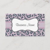 Carte de visite Empreinte de léopard Lilac (Devant)