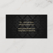 Carte De Visite Empreinte de léopard moderne de logo de (Dos)