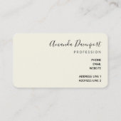 Carte de visite Empreinte de léopard sauvage et ex (Dos)