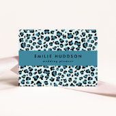 Carte De Visite Empreinte de léopard, Spots de léopard, Leopard bl