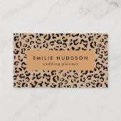 Carte De Visite Empreinte de léopard, Spots de léopard, Leopard Br (Devant)