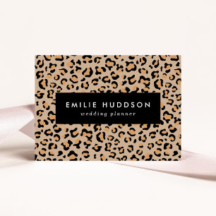 Carte De Visite Empreinte de léopard, Spots de léopard, Leopard Br