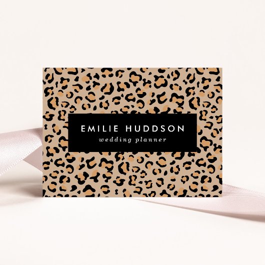 Carte De Visite Empreinte de léopard, Spots de léopard, Leopard Br