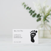 Carte De Visite Empreinte de pas, votre nom ici, (Debout devant)