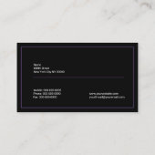 Carte De Visite Empreinte de patte (Dos)