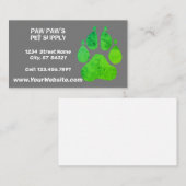 Carte De Visite Empreinte de patte (Devant / Derrière)