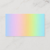 Carte De Visite Empreinte de patte aquarelle (Dos)