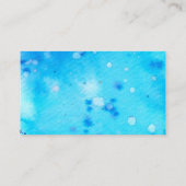 Carte De Visite Empreinte de patte aquarelle (Dos)