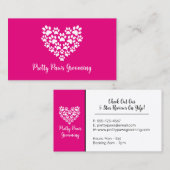 Carte De Visite Empreinte de patte de chien Groomer (Devant / Derrière)