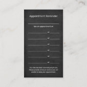 Carte De Visite Empreinte de patte de chien rustique rendez-vous d (Dos)