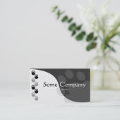 Carte De Visite Empreinte de patte (Noir Et Blanc) (Debout devant)