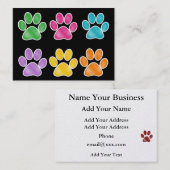 Carte De Visite Empreinte de patte par SRF (Devant / Derrière)