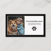 Carte De Visite Empreinte de patte photo pour animal de compagnie  (Devant)