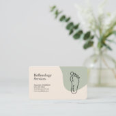 Carte De Visite Empreinte de pied - Réflexologie (Debout devant)