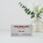 Carte De Visite empreinte digitale (Debout devant)