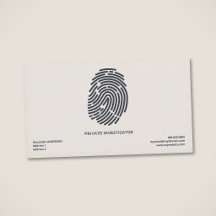 Empreinte digitale - Enquêteur privé minimaliste