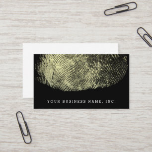Carte De Visite Empreinte digitale renversée de boucle
