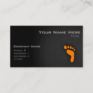 Carte De Visite Empreinte orange
