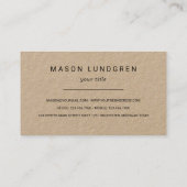 Carte De Visite Empreintes d'amorçage d'un guide extérieur de natu (Dos)